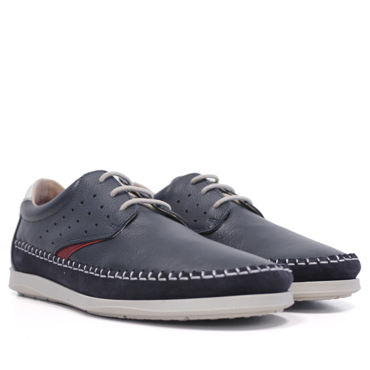 Sabates sport Lobo paradiso blau marí amb detalls blancs i vermells - Querol online
