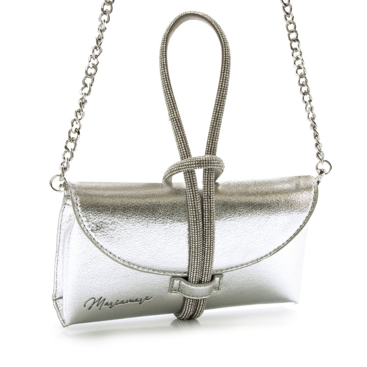 BOLSOS DE MANO DE MUJER MARIAMARE ROUN2 PLATA ROUN2 62313 - Querol online