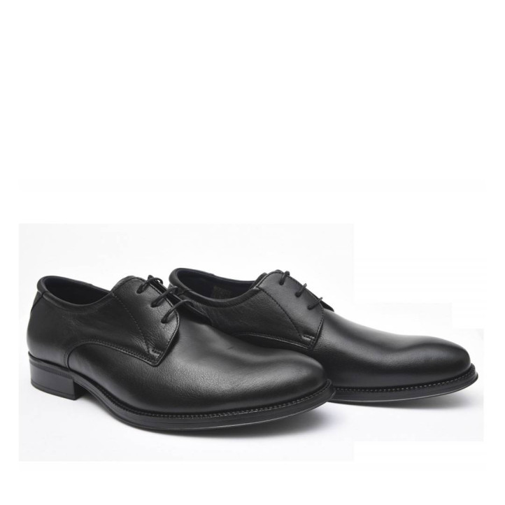 Sabates vestir Baerchi astor negres de tall clàssic amb cordons - Querol online