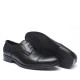 Zapatos vestir Baerchi astor negros de corte clásico con costura delantera - Querol online