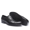 Zapatos vestir Baerchi astor negros de corte clásico con costura delantera