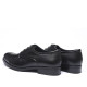 Zapatos vestir Baerchi astor negros de corte clásico con costura delantera - Querol online