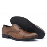 Zapatos vestir Baerchi astor marrones de corte clásico con costura delantera