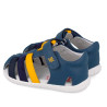 sandàlies Garvalin 262325 blaves amb detalls grocs barefoot