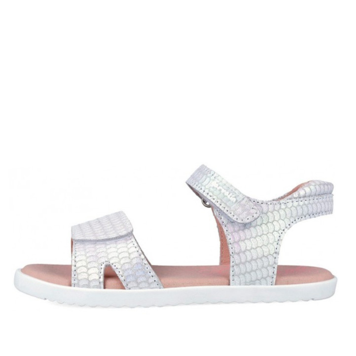 sandàlies Garvalin 262430 blanques amb escates i doble velcro - Querol online