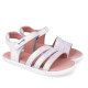 sandàlies Garvalin 262433 blanques amb tres tires devanteres amb escates - Querol online