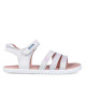 sandàlies Garvalin 262433 blanques amb tres tires devanteres amb escates - Querol online