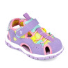 sandalias Garvalin 262716 lilas con detalles amarillos y turquesas