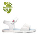 sandalias Pablosky 452100 quilate blancas nacaradas con escamas - Querol online