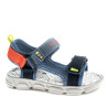 sandalias Pablosky 986310 james azules con detalles naranjas