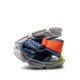 sandàlies Pablosky 986310 james blaus amb detalls taronjes - Querol online