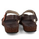 Sandalias planas Walk & Fly mediterraneo marrones con tiras en tonos tierra - Querol online