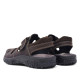 Sandàlies Imac marrons estil sandalia de riu amb tancament de velcro de tall clàssic - Querol online