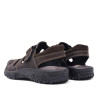 Sandàlies Imac marrons estil sandalia de riu amb tancament de velcro de tall clàssic