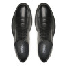 Zapatos vestir Imac negros de estilo clásico con cordones redondos al tono