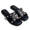 Sandalias planas Gioseppo negras con tachuelas millston