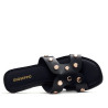 Sandalias planas Gioseppo negras con tachuelas millston