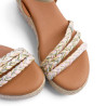 Sandalias cuña Popa albany multicolor con tiras de yute trenzadas