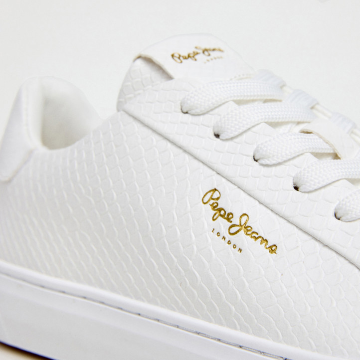 Sabatilles urban Pepe Jeans candem rump blanques amb efecte serp - Querol online