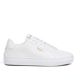Zapatillas urban Pepe Jeans candem rump blancas con efecto serpiente - Querol online