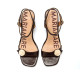 SANDALIAS DE MUJER MARIAMARE 68693 MARRON 68693 62614 - Querol online