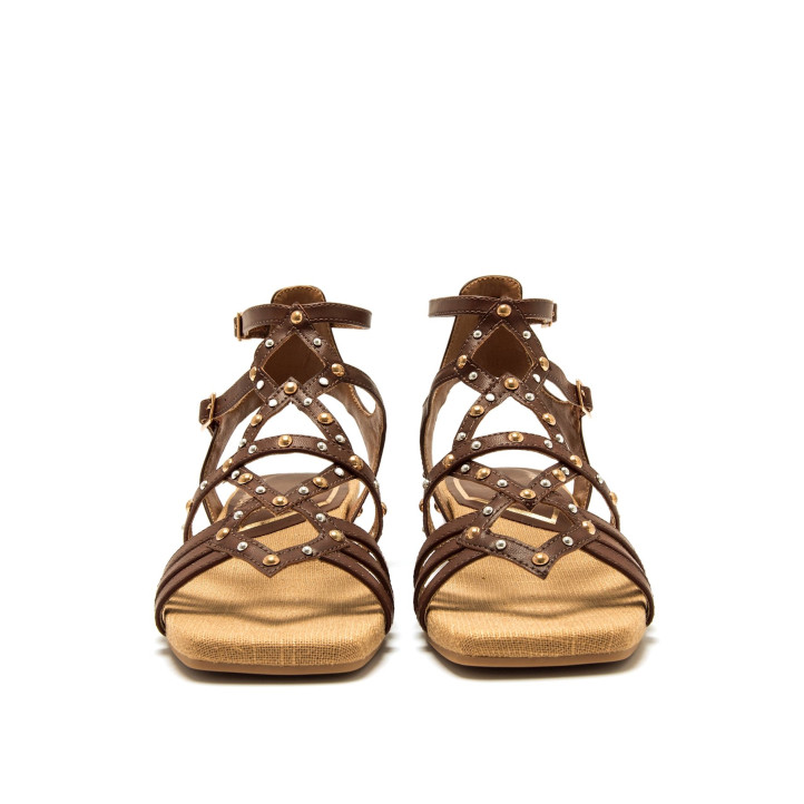 SANDALIAS DE MUJER MARIAMARE 68755 MARRON 68755 62645 - Querol online