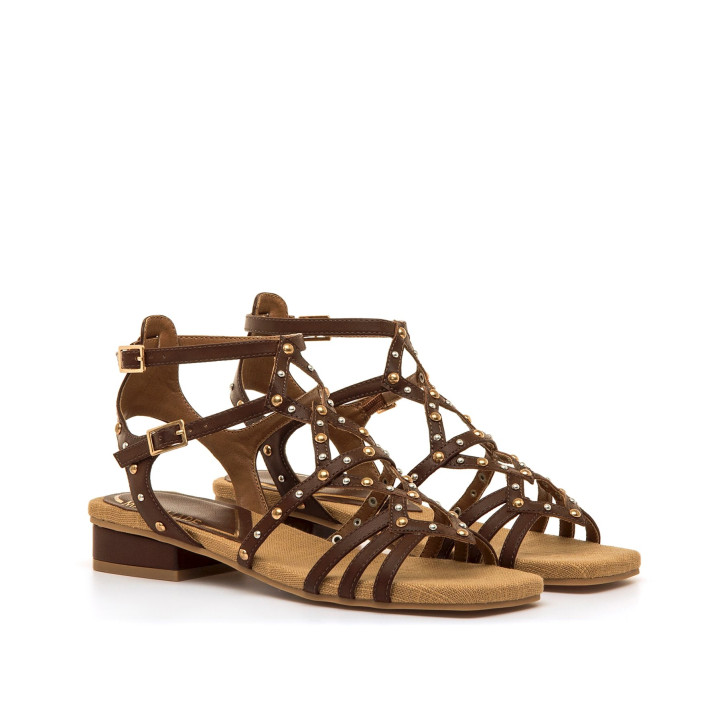 SANDALIAS DE MUJER MARIAMARE 68755 MARRON 68755 62645 - Querol online