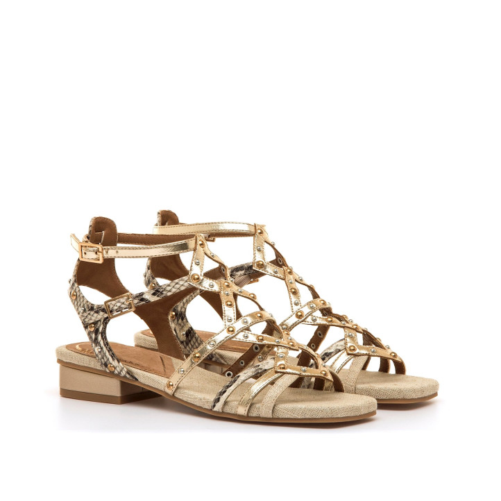 SANDALIAS DE MUJER MARIAMARE 68755 BEIGE 68755 62646 - Querol online
