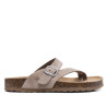 Sandalias planas Owel menorca beige con tira cruzada y hebilla tipo bio