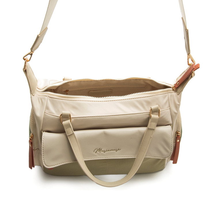 BOLSOS DE MUJER MARIAMARE MIRAS BEIGE MIRAS 62291 - Querol online
