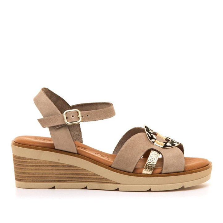 SANDALIAS DE MUJER MUSTANG MARIELA BEIGE 55926 62700 - Querol online