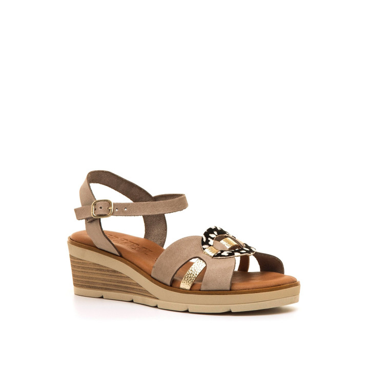 SANDALIAS DE MUJER MUSTANG MARIELA BEIGE 55926 62700 - Querol online