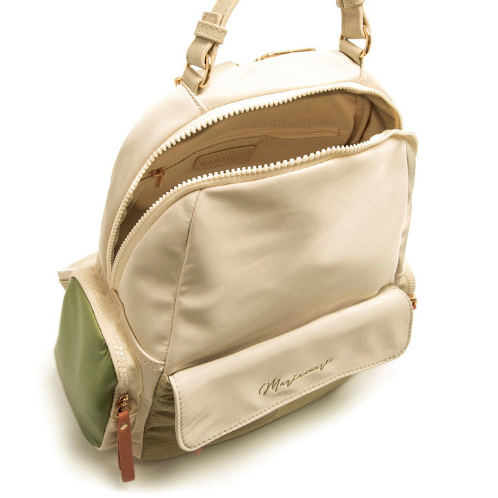 MOCHILAS DE MUJER MARIAMARE MOVER BEIGE MOVER 62372 - Querol online