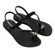 Chanclas Ipanema negras glam ring sandal - Querol online
