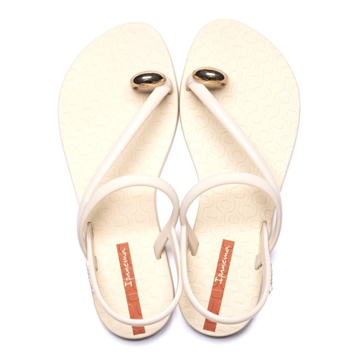 Chanclas Ipanema beige glam ring sandal - Querol online
