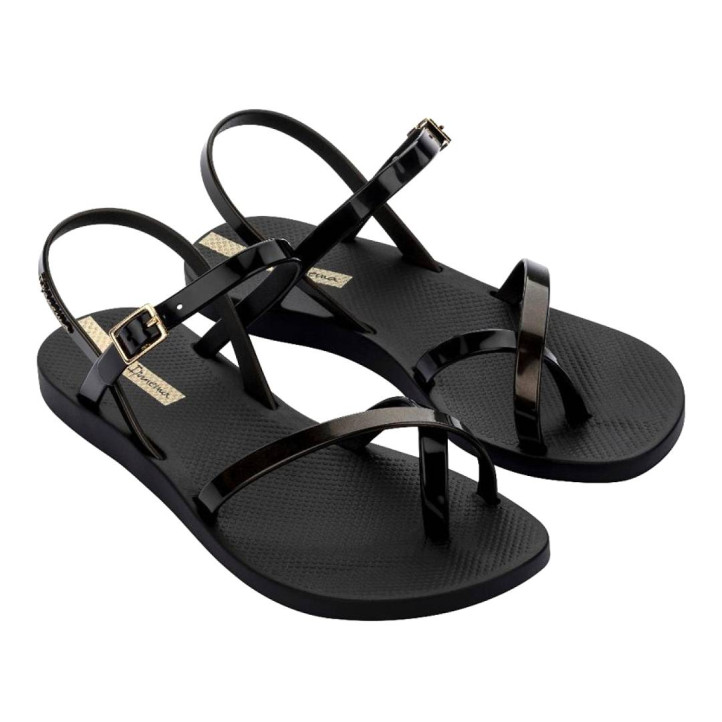 Chanclas Ipanema negras fashion sand viii fem - Querol online