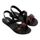 Chanclas Ipanema negras con carey vibrant sandal fem - Querol online