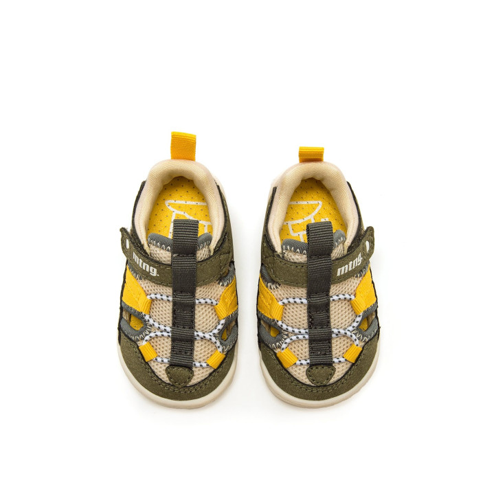 sandalias Mustang free baby verde kaki estilo outdoor barefoot - Querol online