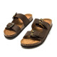 Sandalias planas Mustang lazy marrón moka estilo bio - Querol online