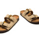 Sandalias planas Mustang lazy beige estilo bio - Querol online