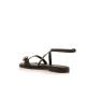 Sandalias planas Mustang alysa negras con piedra decorativa - Querol online