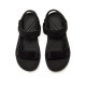 Sandalias planas Mustang solana negras con toque brillante estilo deportivo - Querol online