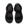 Sandalias planas Mustang solana negras con toque brillante estilo deportivo