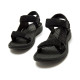 Sandalias planas Mustang solana negras con toque brillante estilo deportivo - Querol online