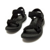 Sandalias planas Mustang solana negras con toque brillante estilo deportivo