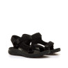 Sandalias planas Mustang solana negras con toque brillante estilo deportivo