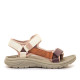 Sandalias planas Mustang solana en tonos teja estilo deportivo - Querol online
