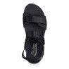 Sandalias cuña Skechers arch fit 2.0 negras con suela blanca