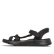 Sandàlies planes Skechers slip-ins: GO WALK flex sandal-illuminate negres - Querol online