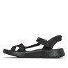 Sandàlies planes Skechers slip-ins: GO WALK flex sandal-illuminate negres